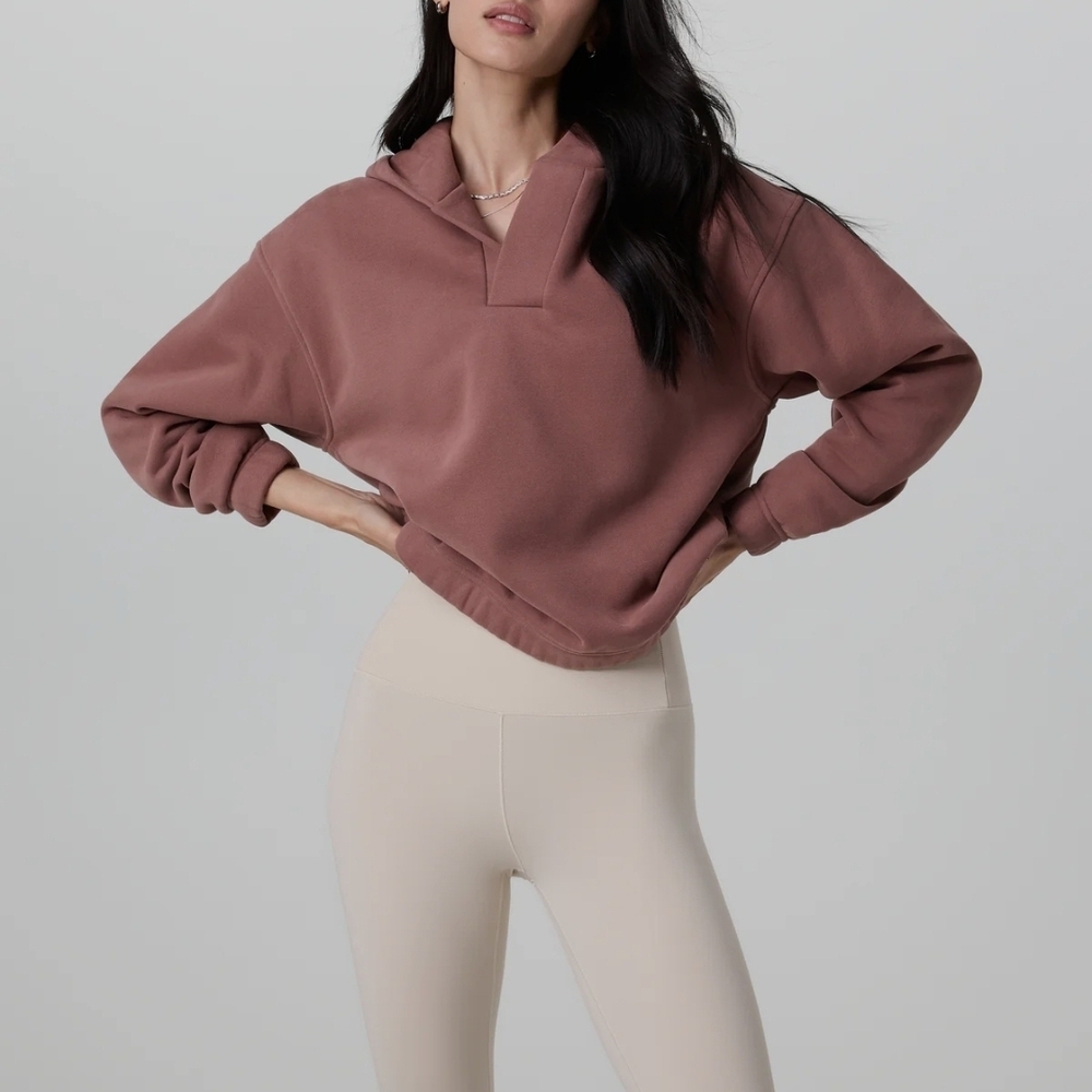 Vuori Women's Restore Notch Dusty Rose/Sedona Brown Hoodie